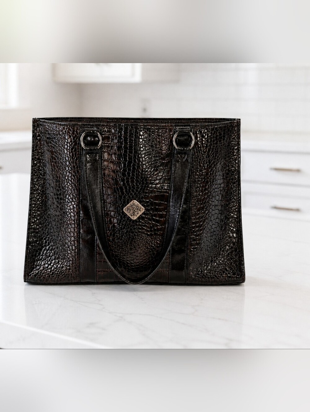 COLDWATER CREEK Juliana Croc Tote